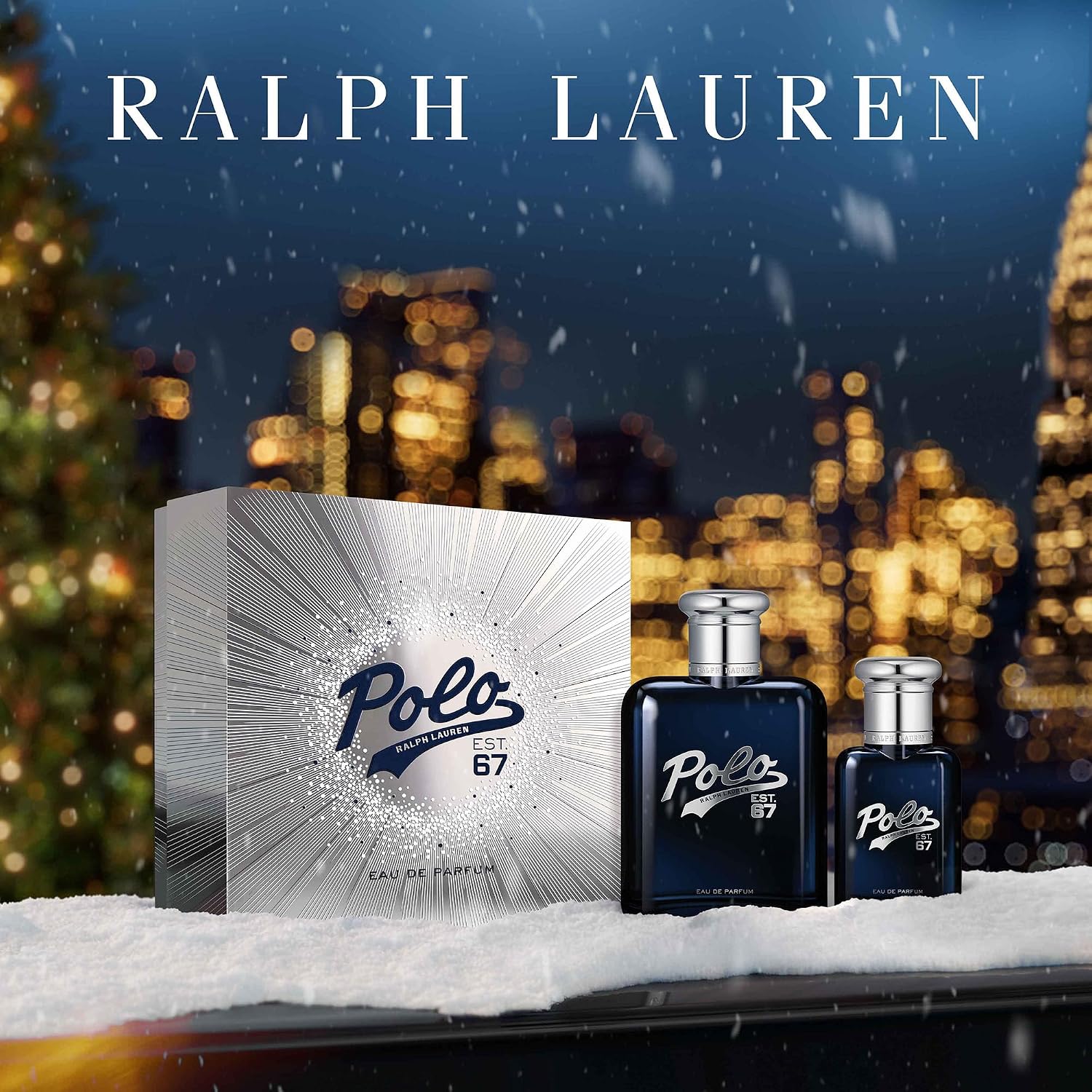 Ralph Lauren - Polo 67 Eau de Parfum - Men's Duo Cologne Set ($235 Value) - Woody & Fruity Scent - Full Size, 4.2 Fl Oz & Travel Size, 1.35 Fl Oz