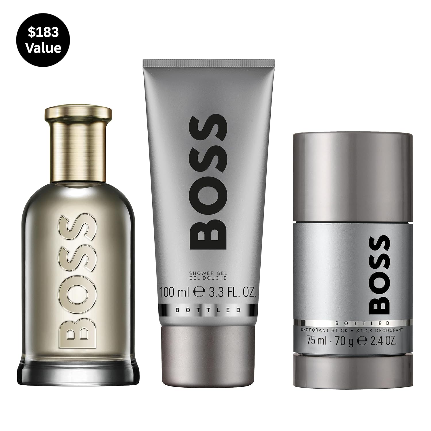 Hugo Boss/ Men's 3-Pc. BOSS Bottled Eau de Parfum Sets