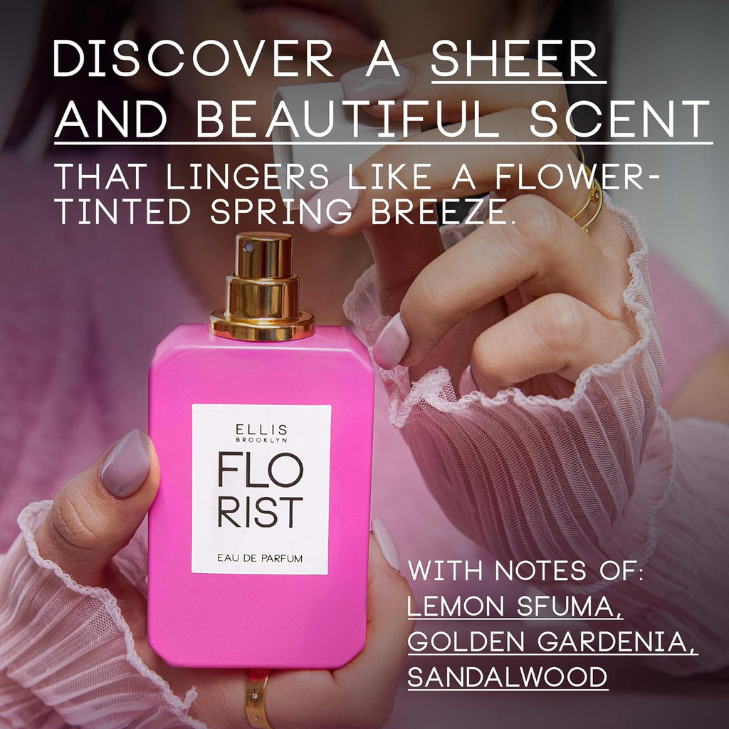 Ellis Brooklyn FLORIST & MYTH Eau De Parfum for Women - Clean Perfume, Long Lasting Perfume for Women