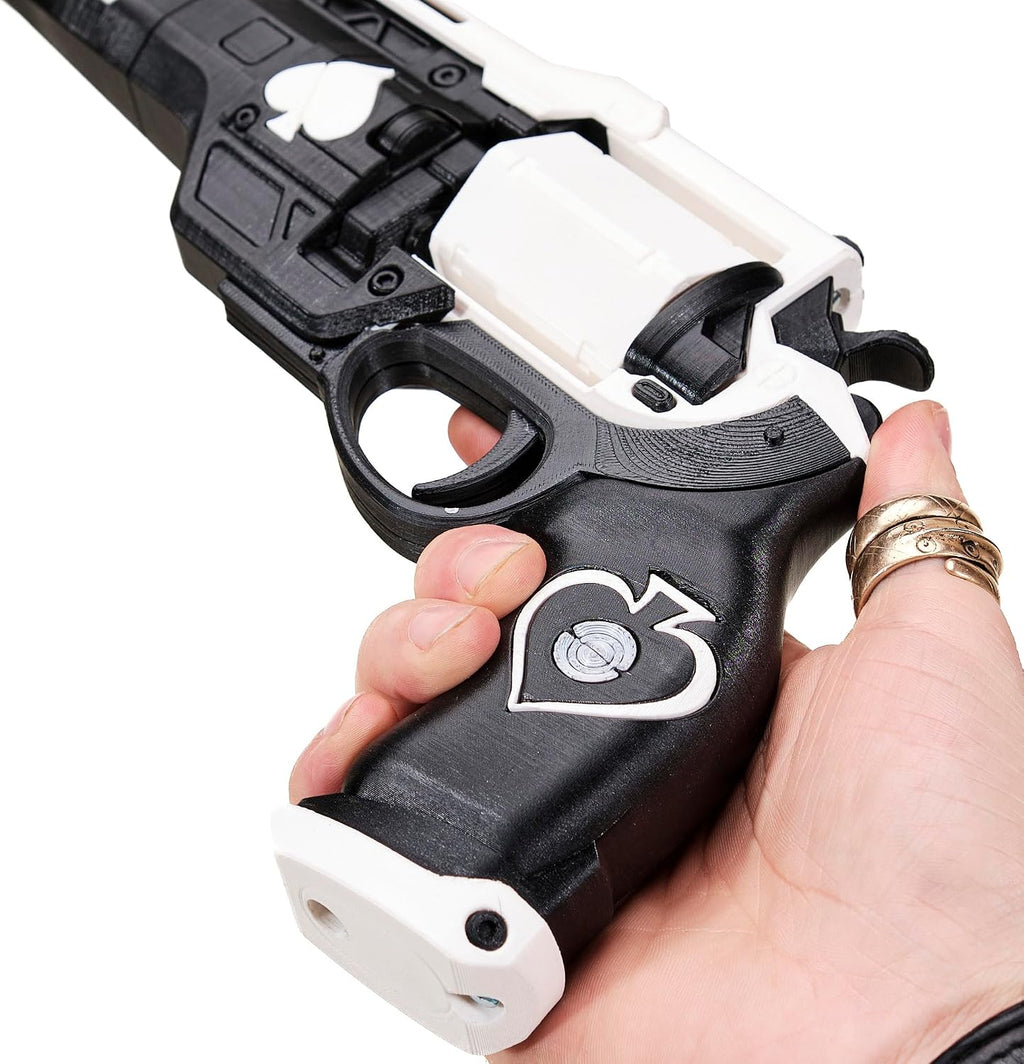 Ace of Spades hand cannon D2 | Clean prop replica (Ace of Spades + standard stand)