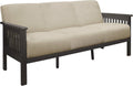 Lexicon Noel 75.5' W Fabric Living Room Sofa Couch, Brown