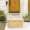Wooden Portable Wheel Chair Ramp Front Door Entry Ramp 2-6inch Rise Threshold Ramps, Non-Slip Transition Ramps for Garage, Patio, Porch, Step and Shed (Size : 33.8x30x13cm)