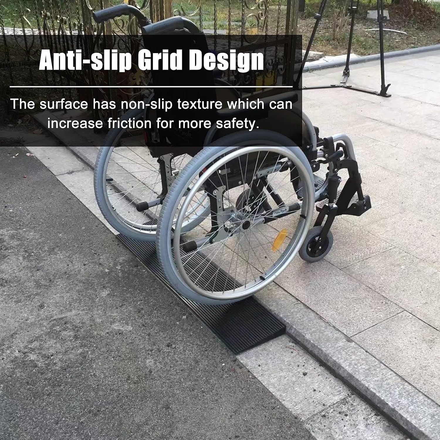 0.6inch / 1inch / 1.5inch / 2inch Rise Access Ramp, Entry Handicap Threshold Ramps, Doorways Steps Shed Non-Slip Wheelchairs Disabled Ramp (Size : 90x20x3cm)