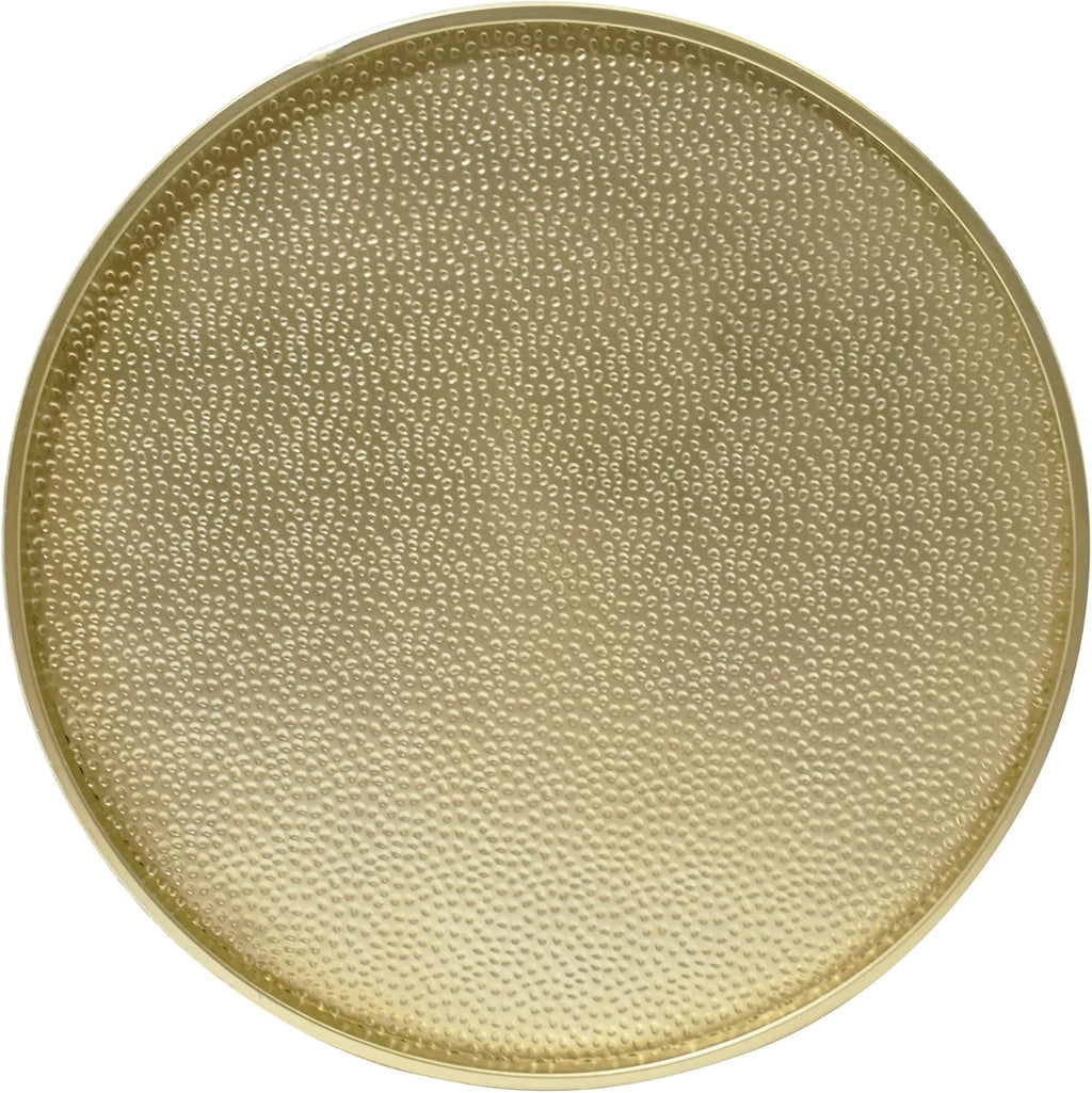 Christopher Knight Home Braeburn Modern Round 3 Piece Iron Accent and Coffee Table Set, Gold