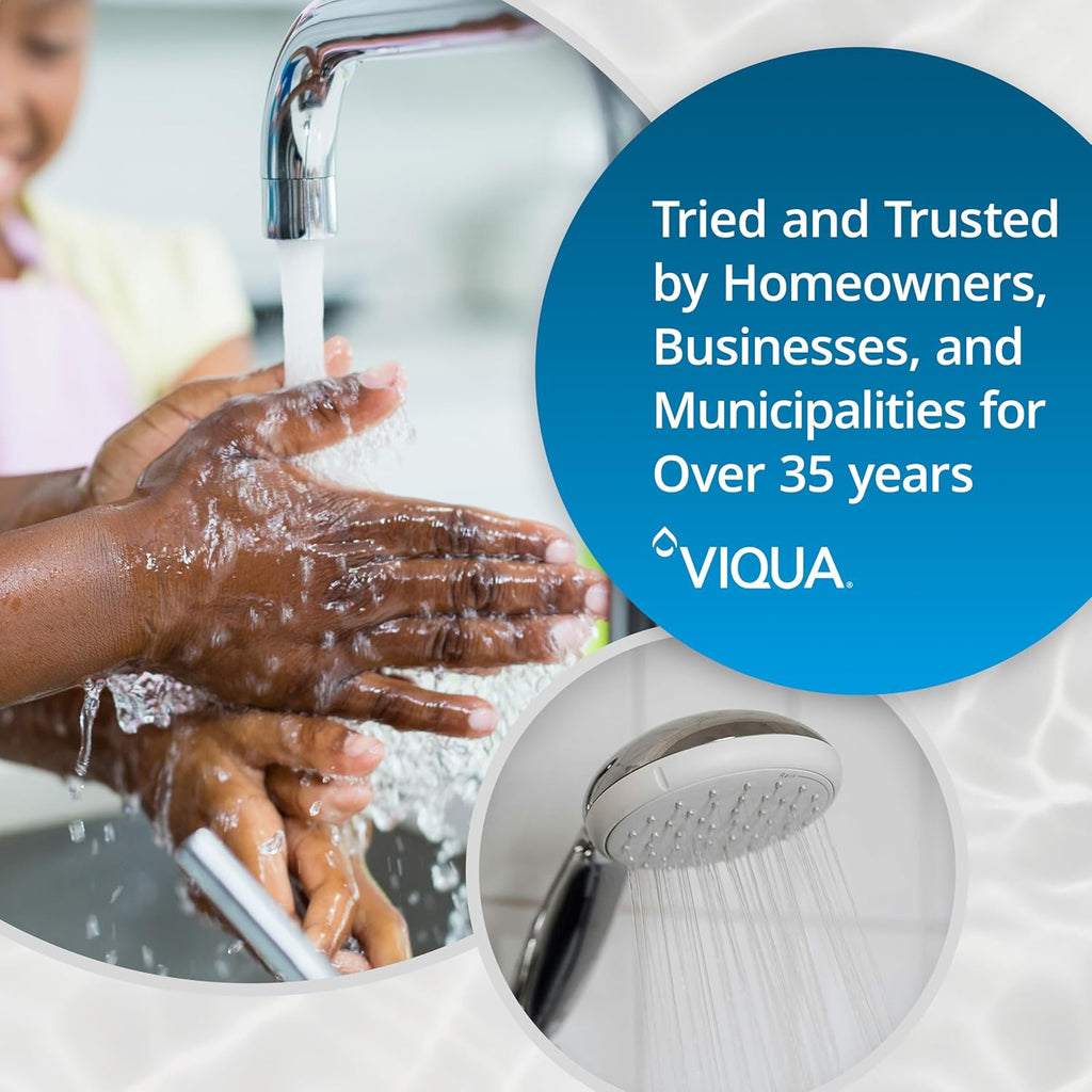 Viqua VH410-F20 UV Home Water Treatment System with Integrated Pre-Filter, 18 GPM for Whole House and Light Commercial Filtration, Stainless Steel 3/4 MNPT 120V for Sediment Rust Removal