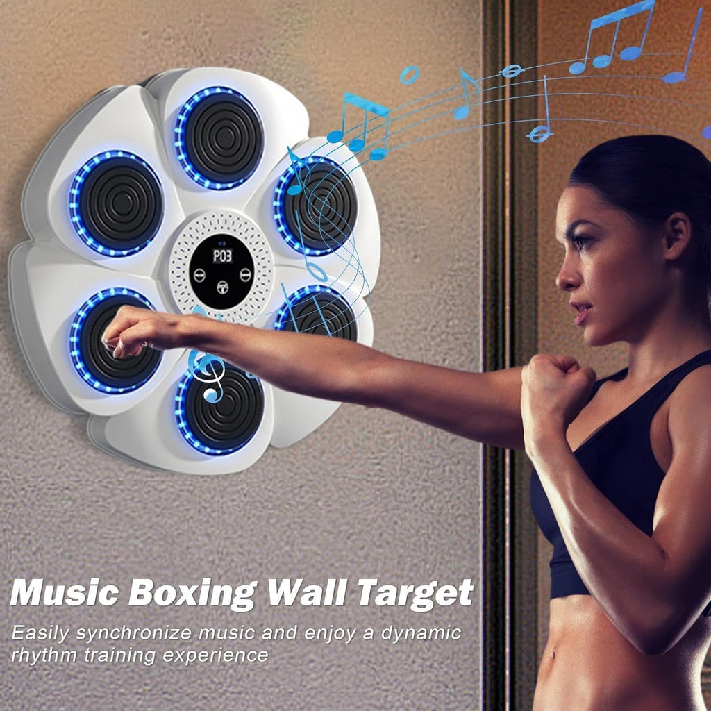 Music Boxing Machine - 40cm Smart Music Punching Machine Wall Punch Mat for Music | Music Punching Machine Indoor Wall Boxing Machine with Gloves Boxing Equipment