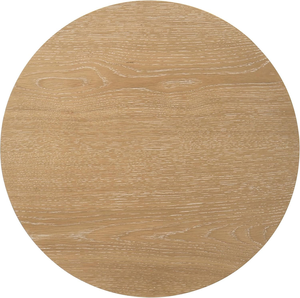 Coaster Home Furnishings - Ottowa - Wood - 3-Piece Coffee Table Set with Rounded Shapes, Thick Cylindrical Legs, Open Shelves and Transitional Style - Living Room - Light Oak - 706298-S3