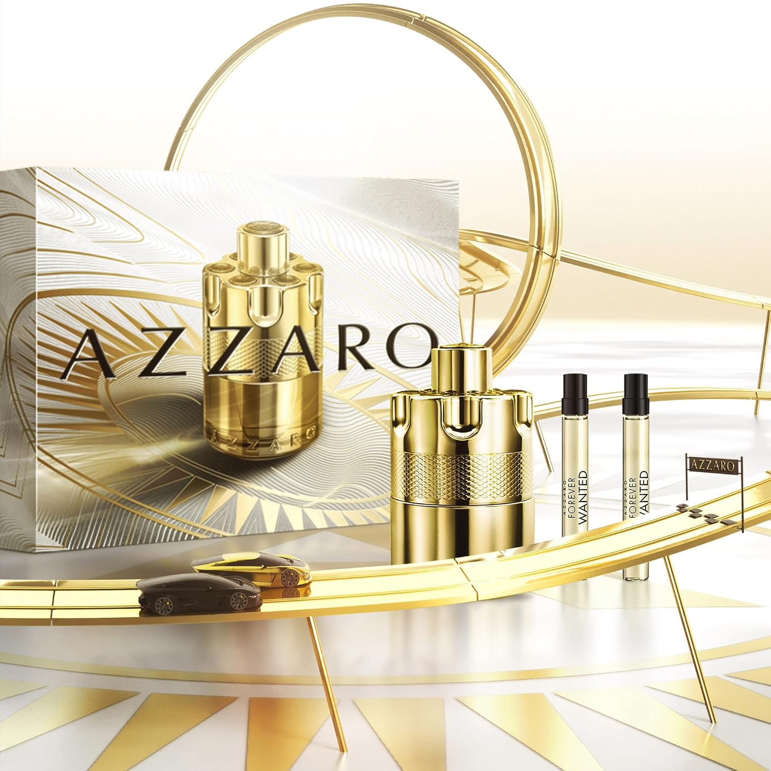Azzaro Forever Wanted Elixir - Mens Cologne Gift Set - 3-Piece Set Includes Full Size Fragrance (100ml) + 2 Travel Size Sprays (10ml Each)