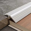 Floor Transition Strip Aluminum Alloy Threshold Divider Strip, Tile to Wood Edge Trim Bars, Connection Flooring Gap Decoration Covering, Doorways Threshold Reducer(Silver)