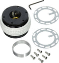 NRG Innovations SRK-210BK/GL Quick Release Kit (Black Body / Glow in the Dark Pyramid Ring)