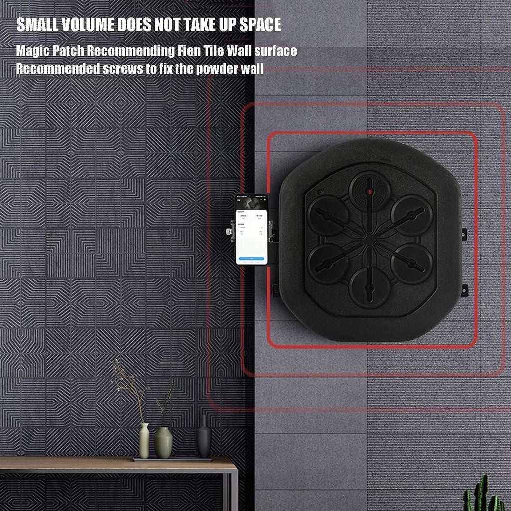 Music Boxing Machine, Smart Boxinghine, Indoor Music Boxing Wall Target, for Training, Stress Relief and Fitness
