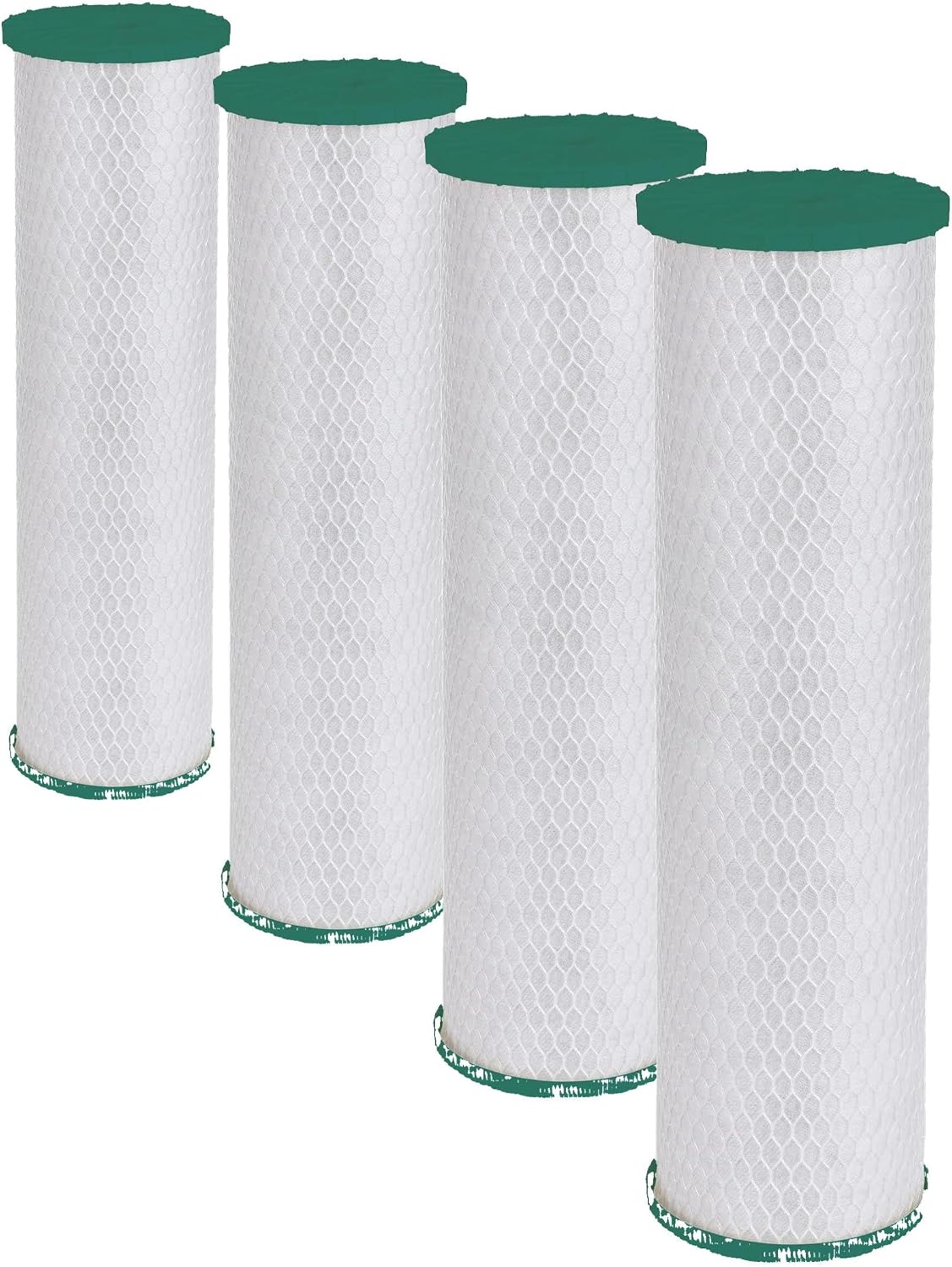 GE FTHLM Whole House Water Filter, Replacement for Water Filtration System, NSF Certified: Reduces Chlorine, Sediment, Rust & Other Impurities, Replace Every 3 Months for Best Results (Pack of 4)