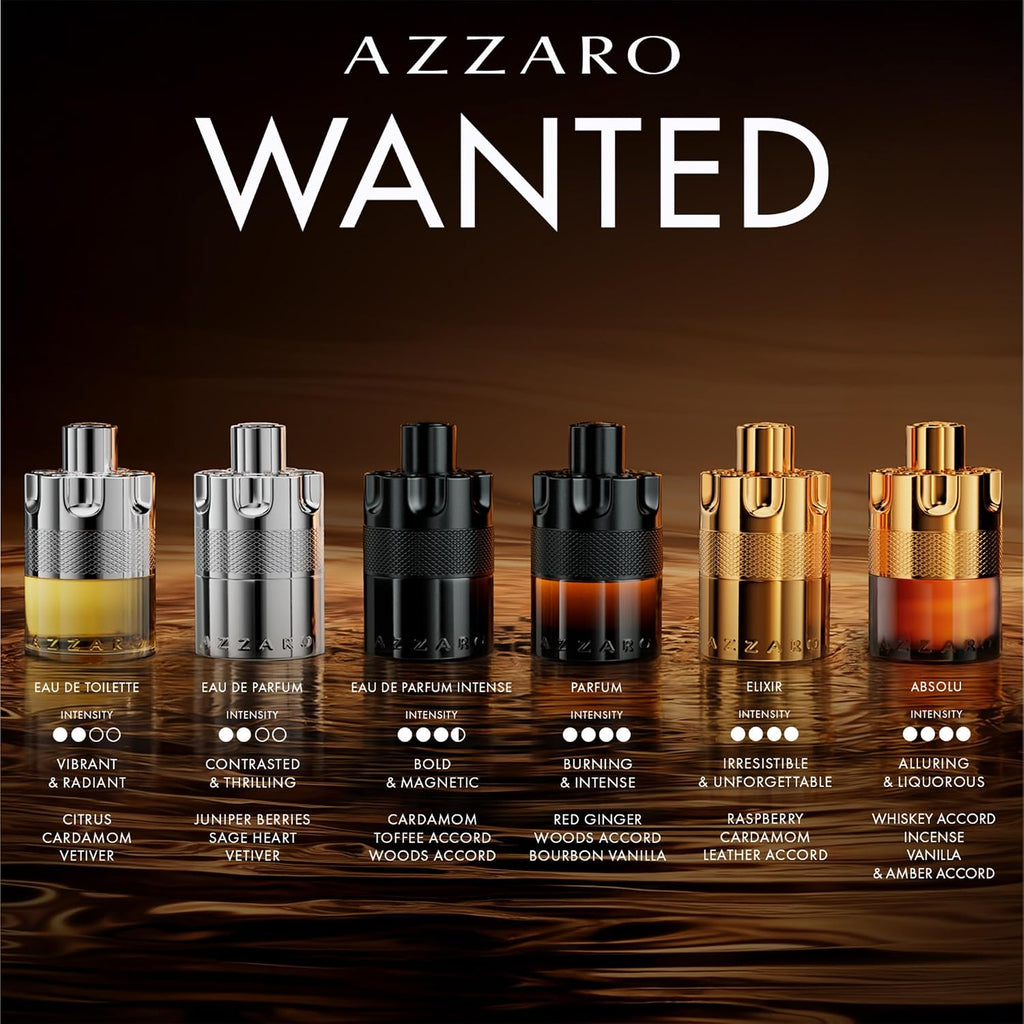Azzaro - Forever Wanted Elixir - Mens Cologne - With Notes of Raspberry, Cardamom, and Leather Accord