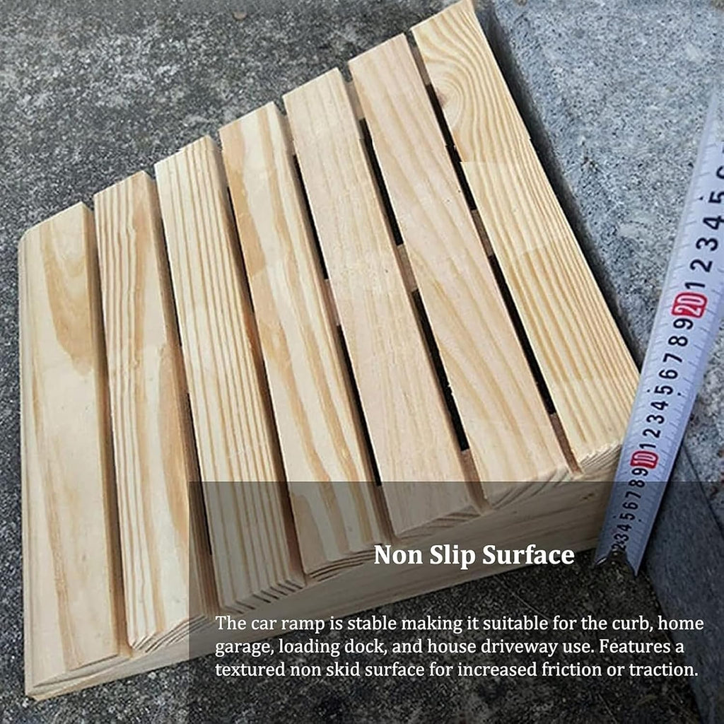 Ramps Threshold Ramp, 3' 4' 5' 6' 7' Rise Wooden Threshold Ramps for Doorways, Non-Slip Entry Ramp for Home/Garden Step/Sheds Doors, for Wheelchairs Walkers