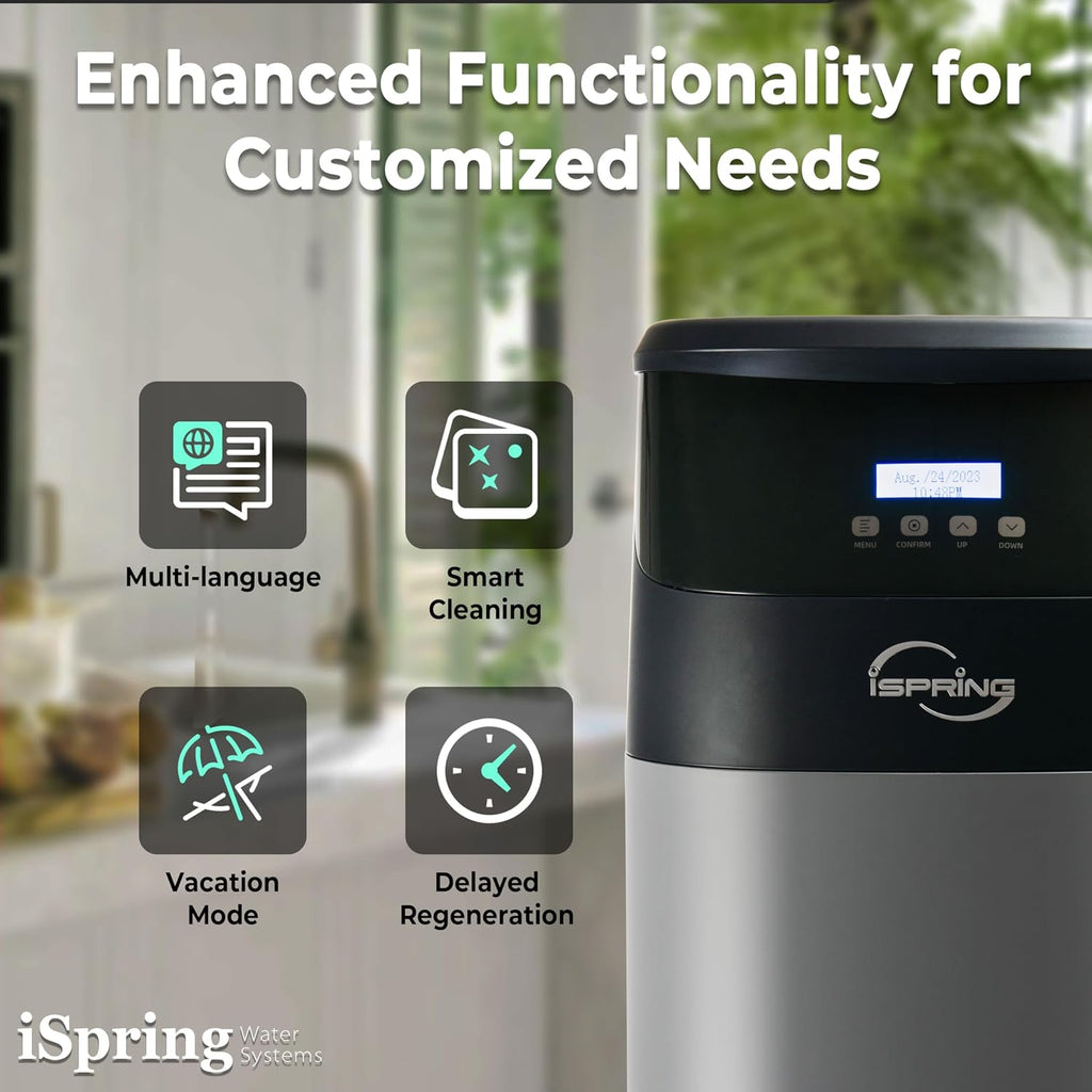 iSpring Elite Series Iron, Manganese, and Hydrogen Sulfide Reducing Whole House Water Filtration System, Model: WCFM550K