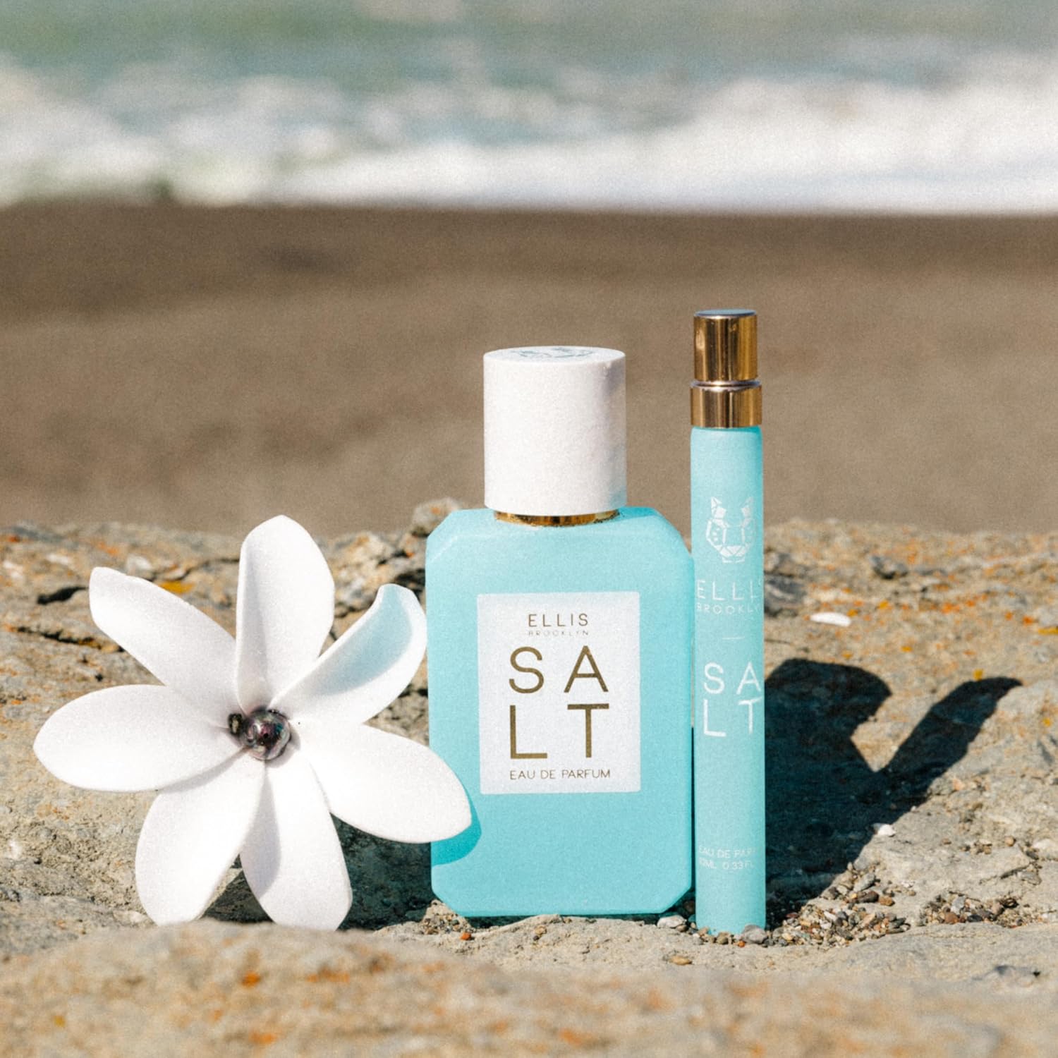 Ellis Brooklyn SALT Eau De Parfum for Women - Clean, Salty, Floral, Musk, Amber, Sandalwood Scent, 1.7 oz, Unisex, Long Lasting