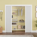 72' x 80' Accordion Doors Interior, Suitable for Doorway Width: 61'-72', PVC Folding Door with Clear Instructions, Accordion Door for Doorway Closet Bedroom Room Divider, Soundproof & Easy to Install