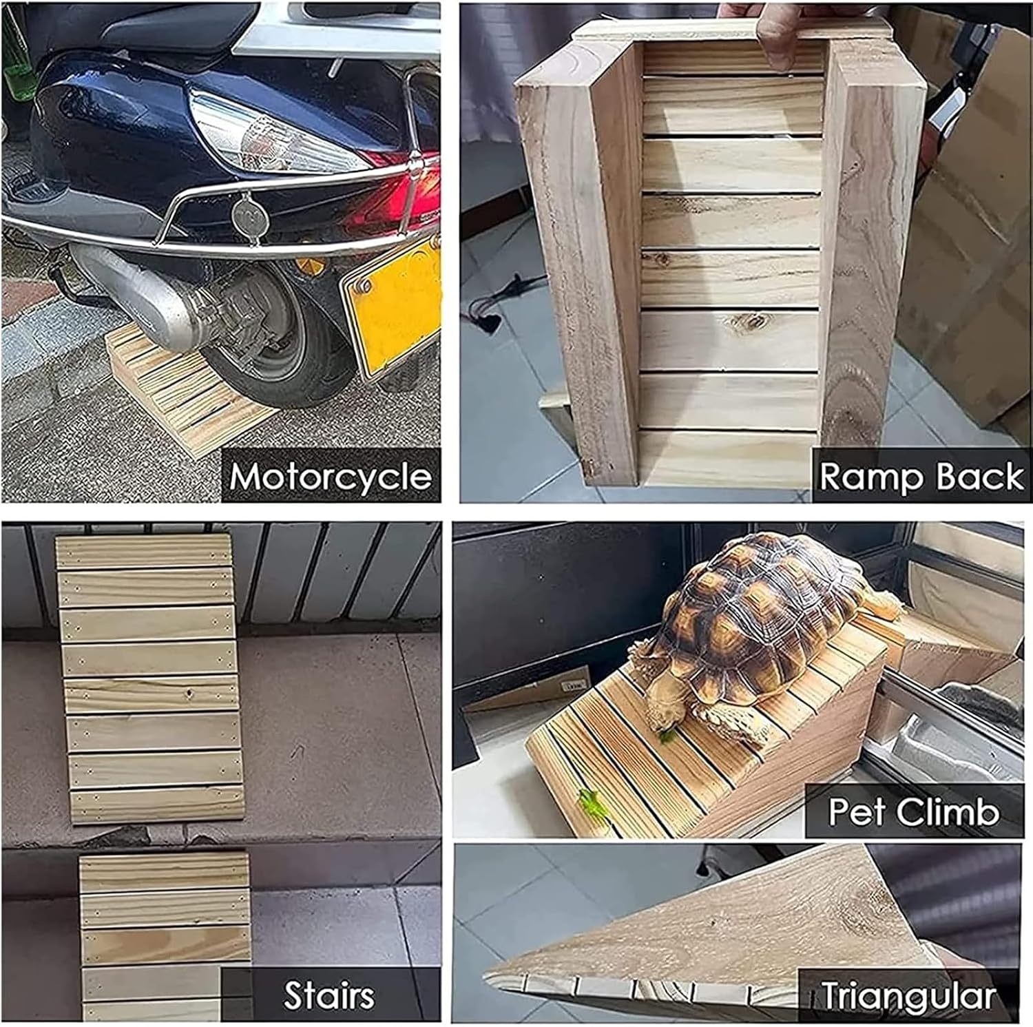 Ramps Threshold Ramp, 3' 4' 5' 6' 7' Rise Wooden Threshold Ramps for Doorways, Non-Slip Entry Ramp for Home/Garden Step/Sheds Doors, for Wheelchairs Walkers