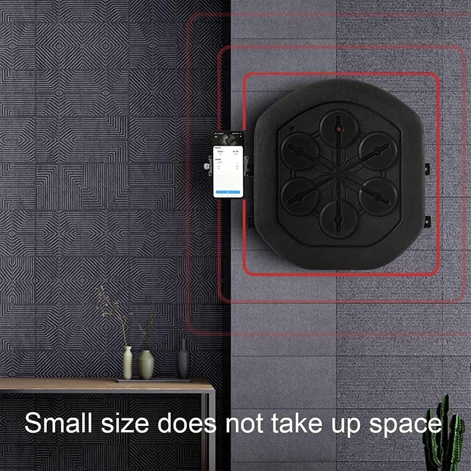Music Boxing Machine Wall Mounted, Boxing Training Devices with Boxing Glove, Electronic Boxing Trainer Pad for Home Workout Stress Relief