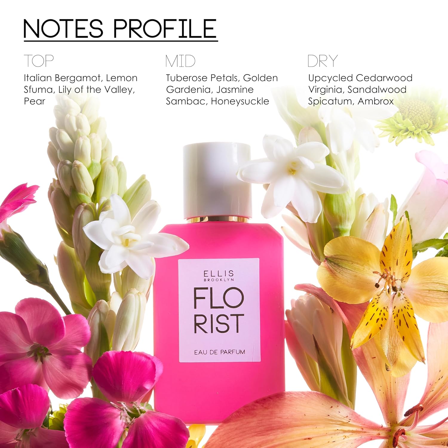 Ellis Brooklyn FLORIST & MYTH Eau De Parfum for Women - Clean Perfume, Long Lasting Perfume for Women