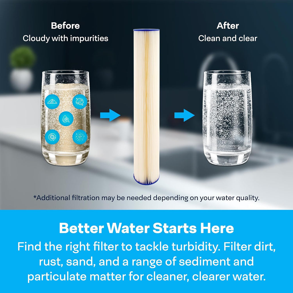 SpiroPure 20x4.5 30 Micron Sediment Water Filter SPC-45-2030 R30-20BB 6Pack