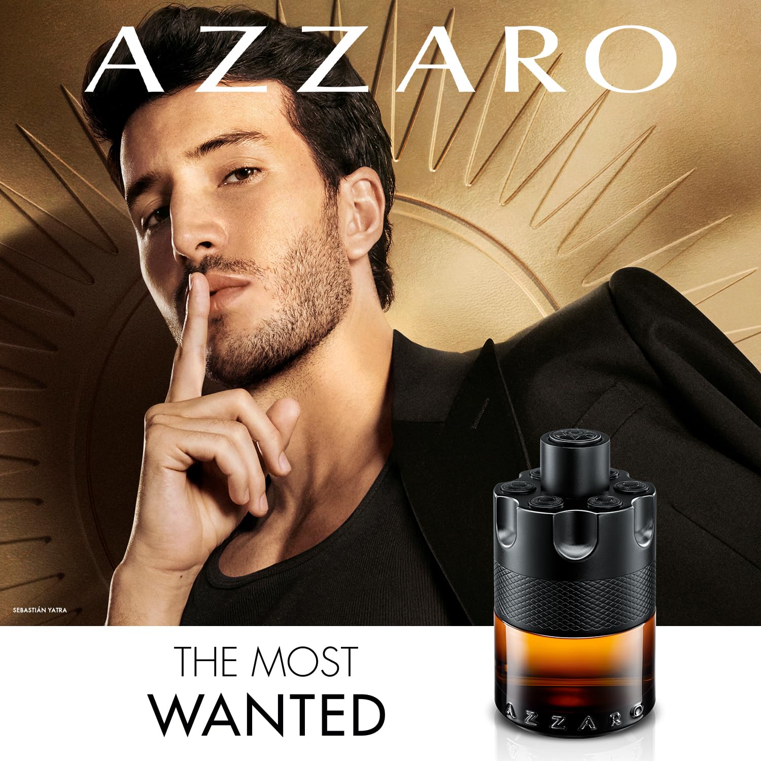 Azzaro The Most Wanted Parfum - Intense Mens Cologne Set ($215 Value) - 3-Piece Set with Full Size + Travel Size Fragrances, Hair & Body Wash - Lasting Wear