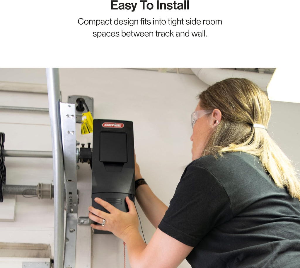 Genie 6072H-O Residential Wall Mounted Garage Door Opener, Black