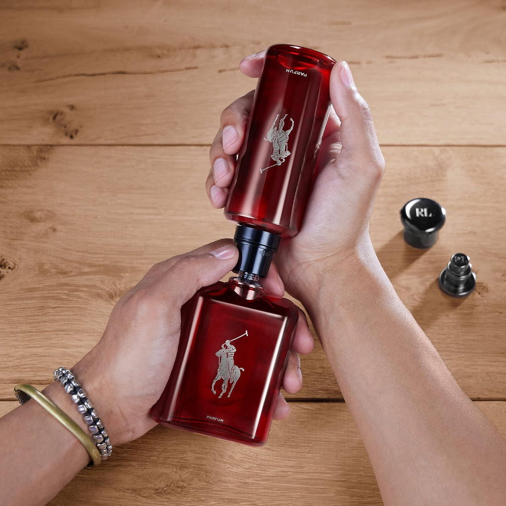 RALPH LAUREN FRAGRANCES - Polo Red - Parfum - Men's Cologne - Ambery & Woody - With Absinthe, Cedarwood, and Musk - Intense Fragrance