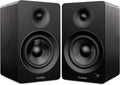 Fluance Ai61 Powered 2-Way 2.0 Stereo Bookshelf Speakers with 6.5' Drivers, 120W Amplifier for Turntable, TV, PC and Bluetooth 5 Wireless Music Streaming - RCA, Optical, USB & Sub Out (Black Ash)