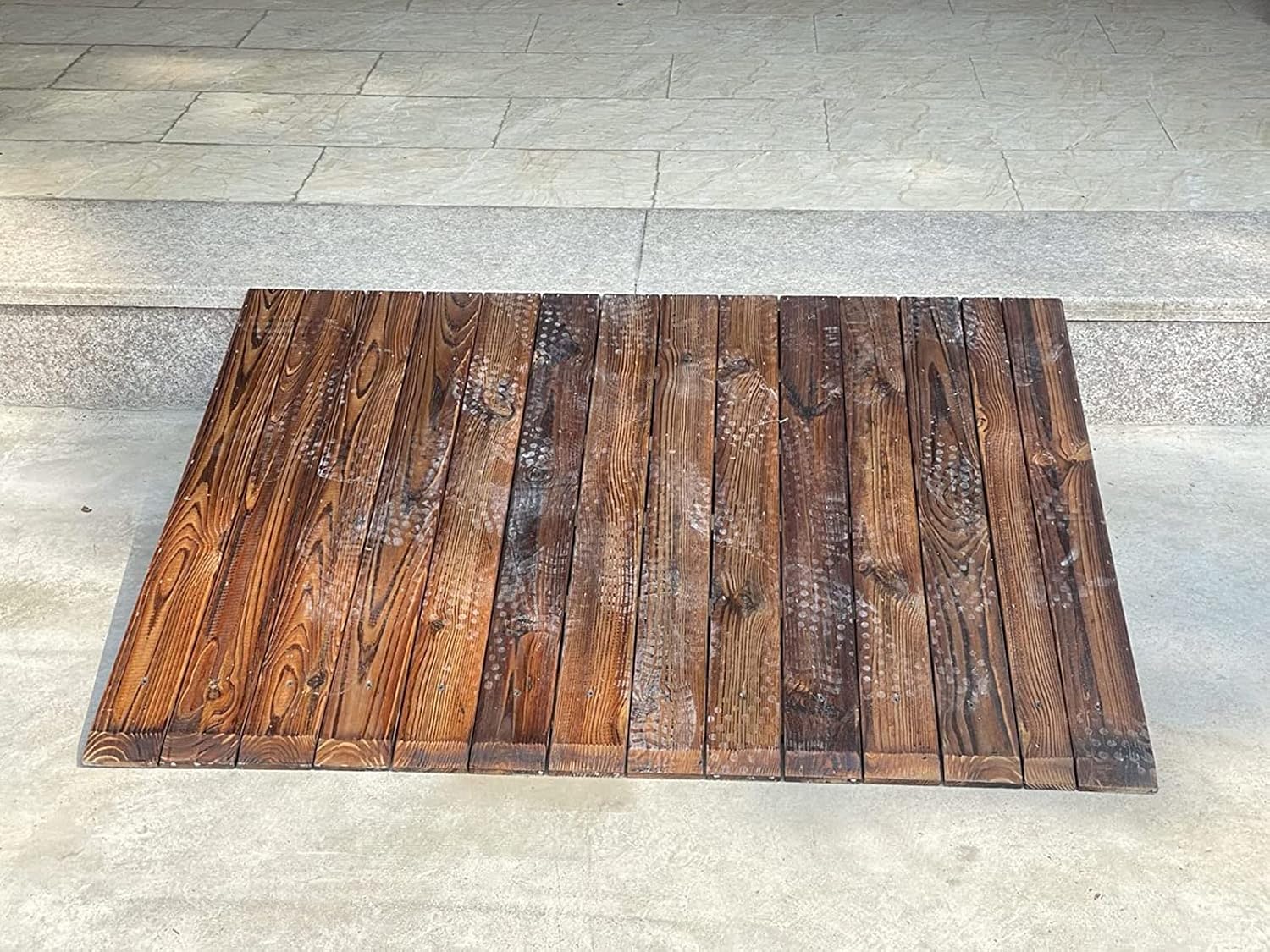 4' 7' 8' 10' 12' Rise Wooden Threshold Ramp for Home/Front Door/Yard/Doorways, Wheelchairs Walkers Car Motorcycle Entry Stair Steps Transition Ramp(Size : 23.6x39.4x12in/60x100x30cm)