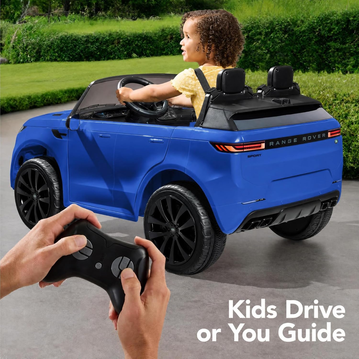 Best Choice Products 24V 2-Seater Licensed Range Rover Sport Electric Ride On Car for Kids with Parental Remote Control, 132 lb Weight Capacity - Blue