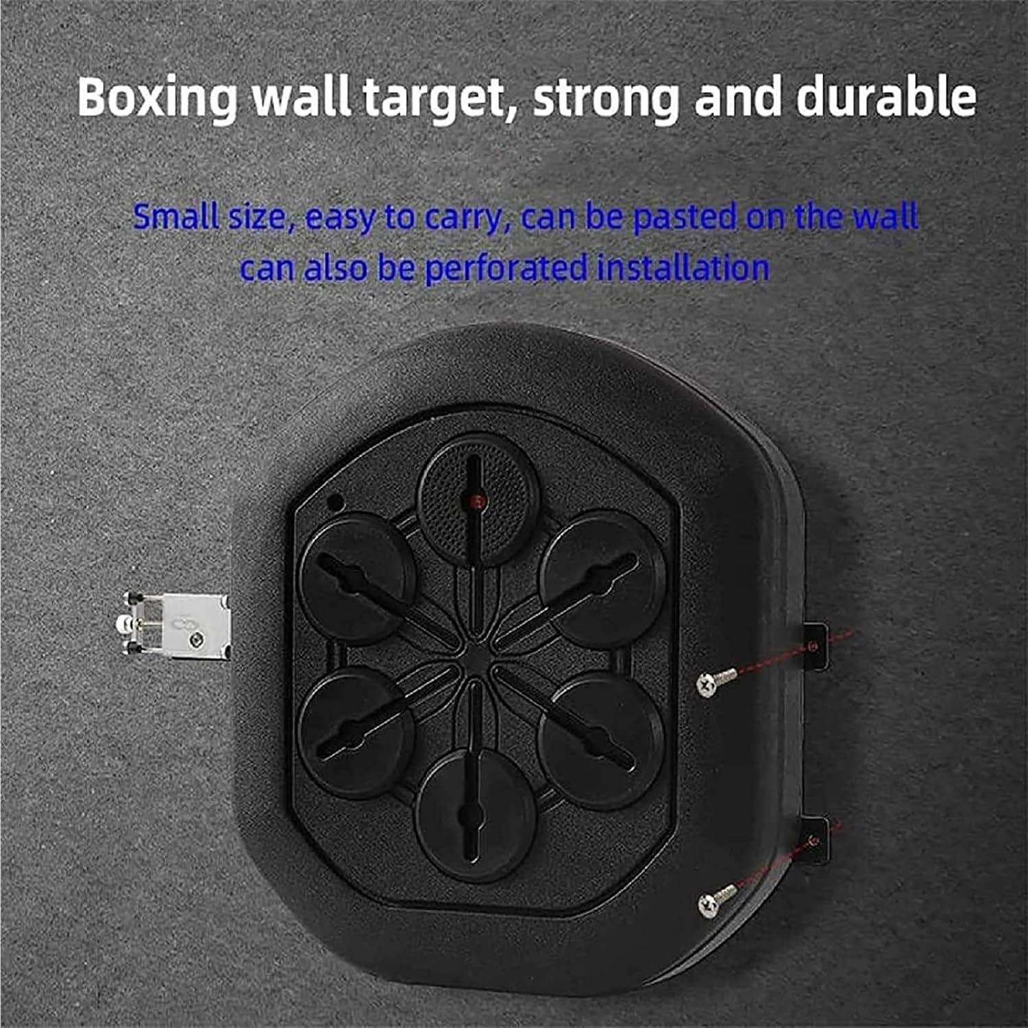 Music Electronic Boxing Machine, Wall Mounted Smart Music Boxing Machine with Boxing Glove, Boxing Training Equipment Indoor for Adults