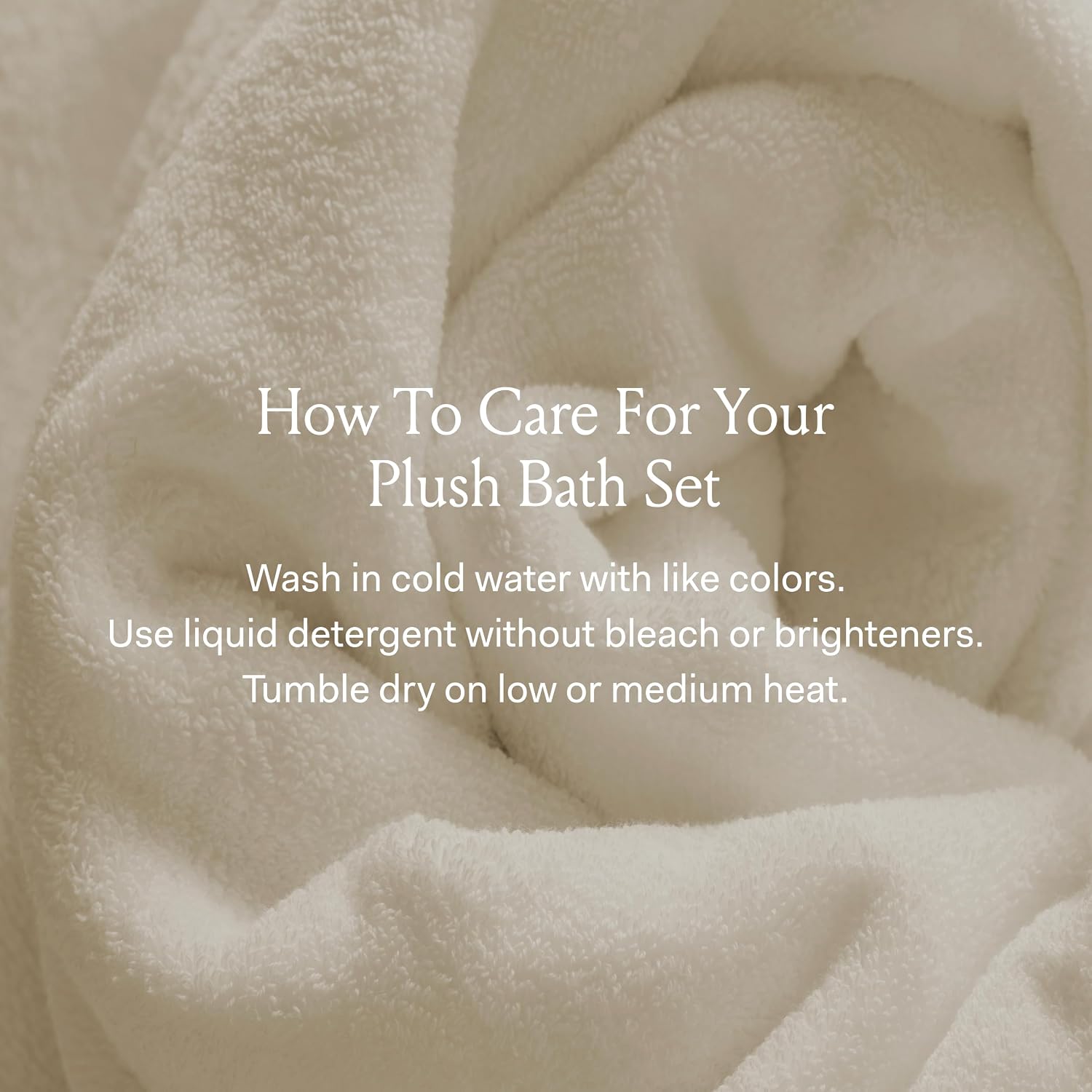 BOLL & BRANCH Plush Bath Towel Set - Cream - 6 Piece - Includes 2 Bath Towels, 2 Hand Towels & 2 Washcloths - 100% Organic Cotton - Ultra Soft & Luxurious - Quick Absorbing
