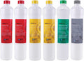 Watts Premier Annual RO Pure Plus 6-Pack Filtration Kit for Zero/Pure Plus Reverse Osmosis System, Push Button Water Filter Replacement, 2 Sediment Filters, 2 Carbon Pre-Filters, VOC, Membrane