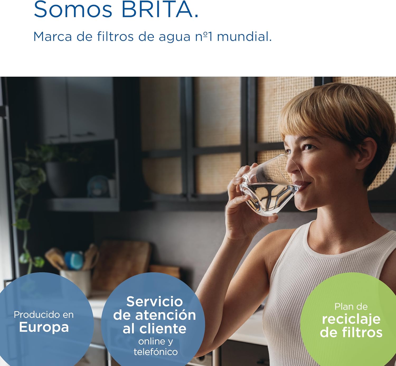 BRITA P1000 Replacement Filter Cartridge for BRITA Filter taps - 1 Pack - Reduces Chlorine, limescale and impurities