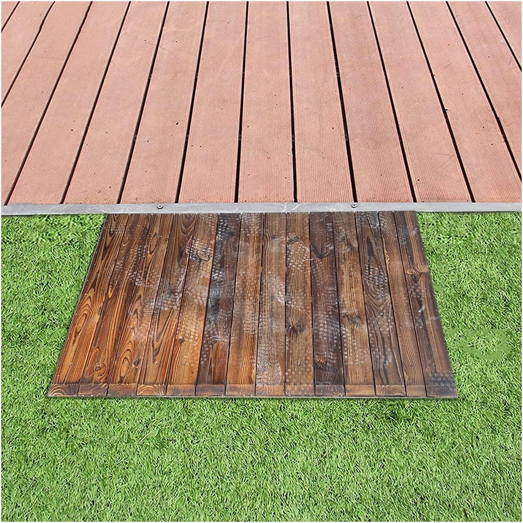 JYDQM Portable Driveway Ramp Wood Entry Ramp for Home Doorways, 4inch/7inch/8inch Rise Door Threshold Ramp for Elderly, Portable Wheelchair Scooter Ramps(Size:90x70x20cm/35.4x27.6x7.9inch)