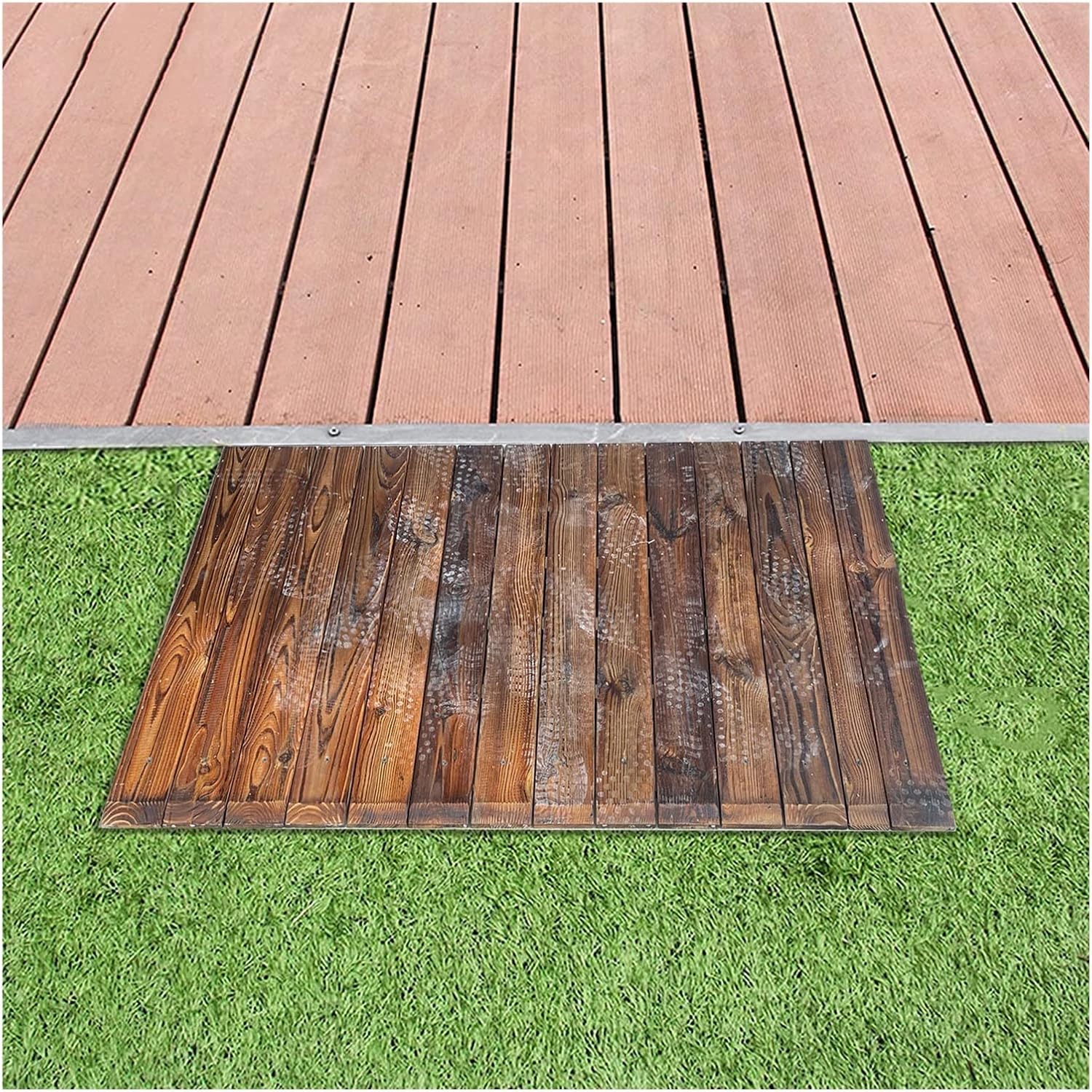 JYDQM Portable Driveway Ramp Wood Entry Ramp for Home Doorways, 4inch/7inch/8inch Rise Door Threshold Ramp for Elderly, Portable Wheelchair Scooter Ramps(Size:90x70x20cm/35.4x27.6x7.9inch)