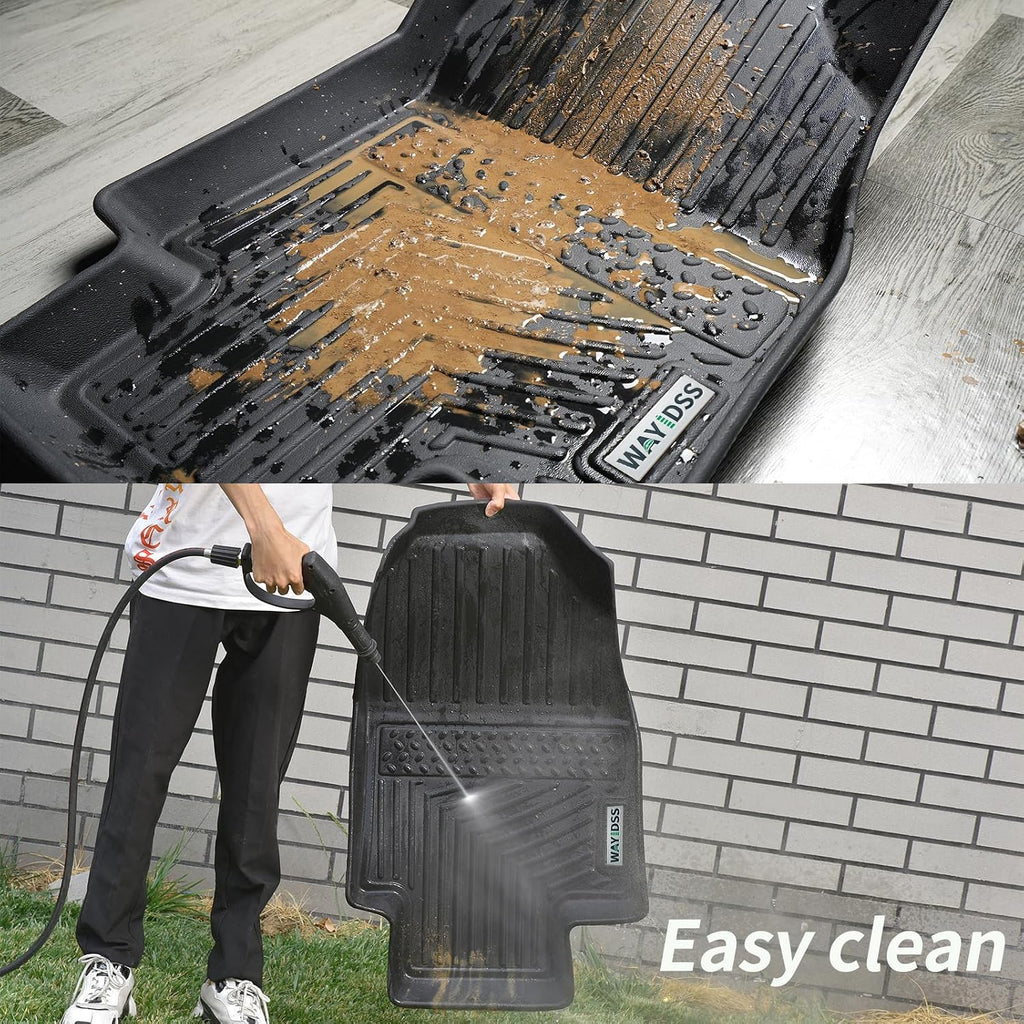 Floor Mats for 2023 2024 2025 2026 Cadillac Lyriq Lyriq-v & Trunk Mat TPE All Weather Protection 2 Rows Car Floor Liners with Cargo Liners