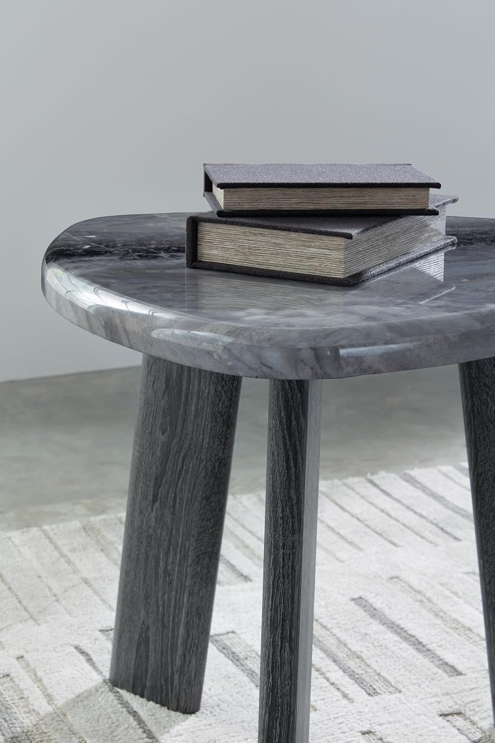 Signature Design by Ashley Bluebond Contemporary Table Set for Living Room, Set of 3, Gray