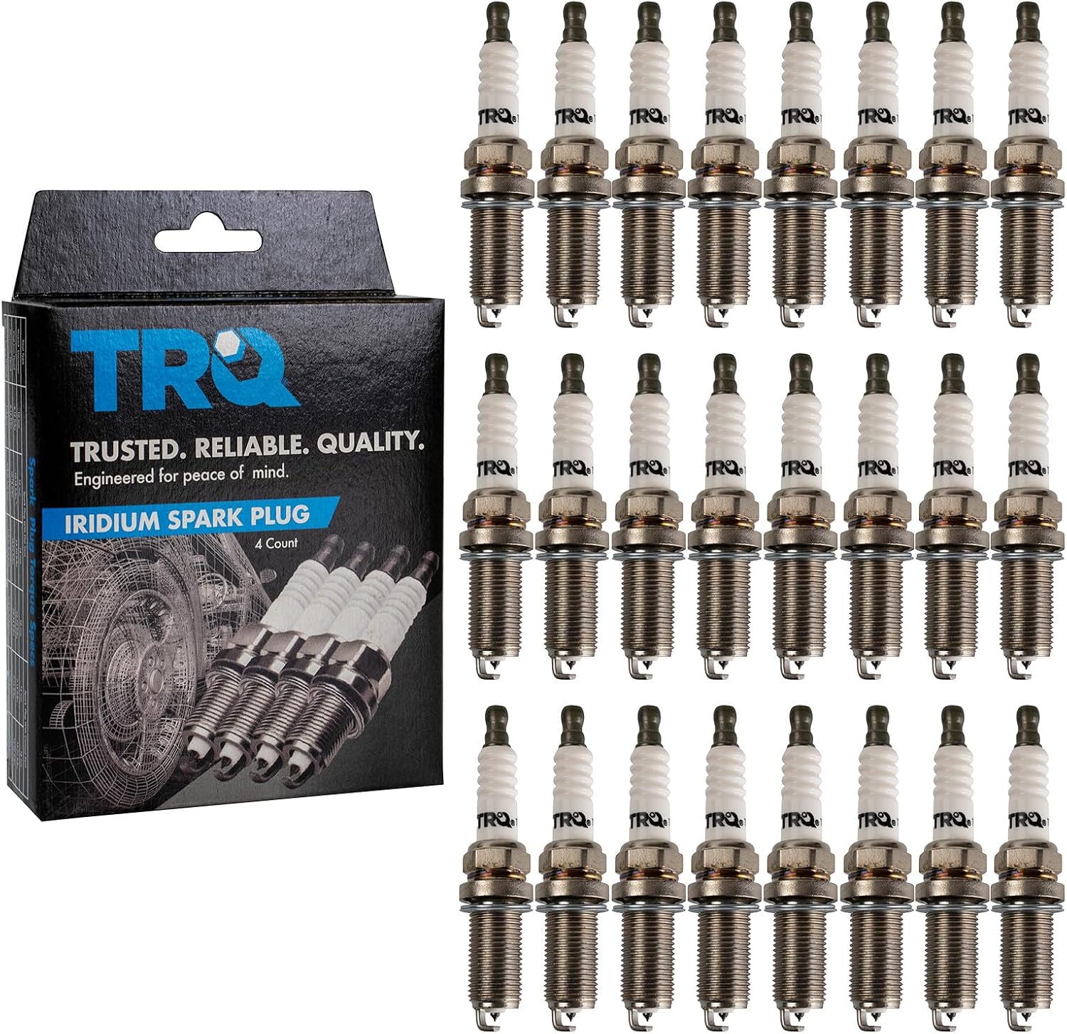 TRQ Iridium Spark Plugs Engine Tune Up Ignition Kit 24 Piece Set Compatible with 2002-2014 Mercedes-Benz CL600 2006-2014 CL65 AMG 2006-2017 S600 2006-2018 S65 AMG 2005-2009 SL600 2005-2018 SL65 AMG