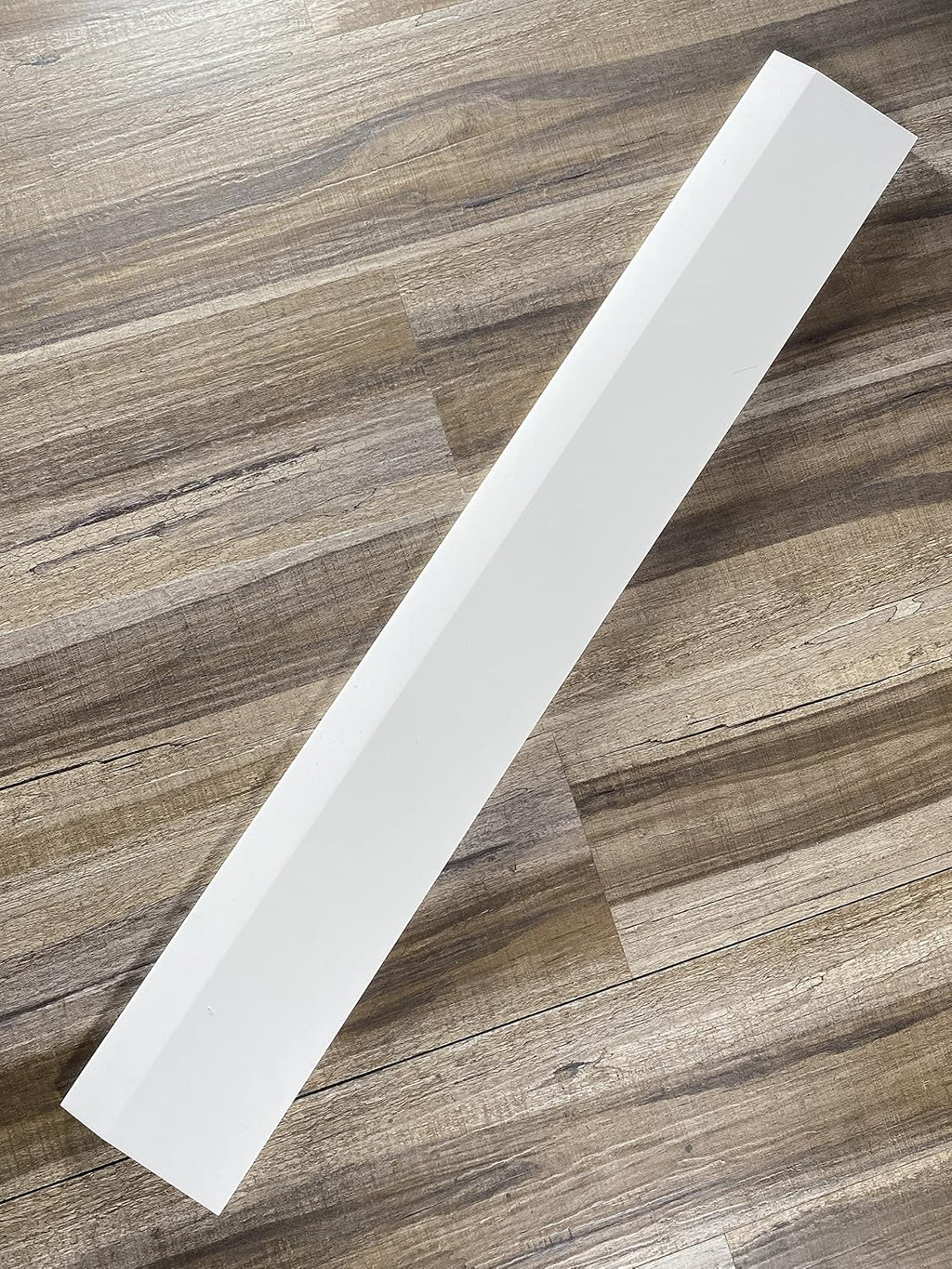 Tenedos Solid White Single Hollywood High Bevel Engineered Marble Threshold Doorway Floor Transition Tile Polished, Maintenance Free, Stain Resistant (4'x36')