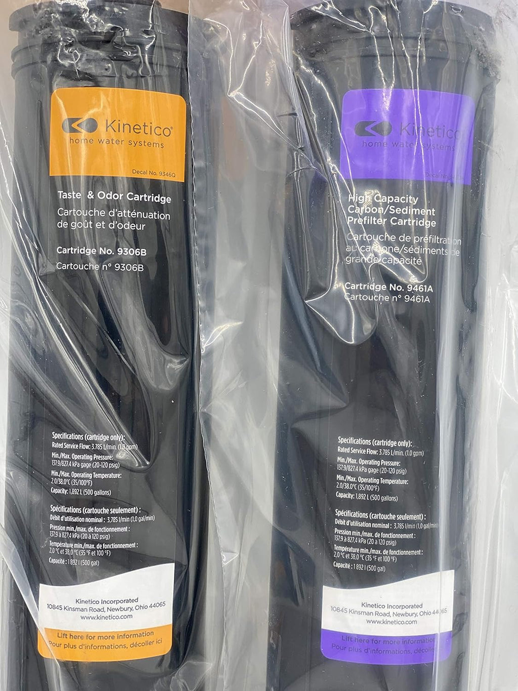 K5 REVERSE OSMOSIS SET OF TASTE ODOR 9306B & CARBON SEDIMENT FILTER 9461A