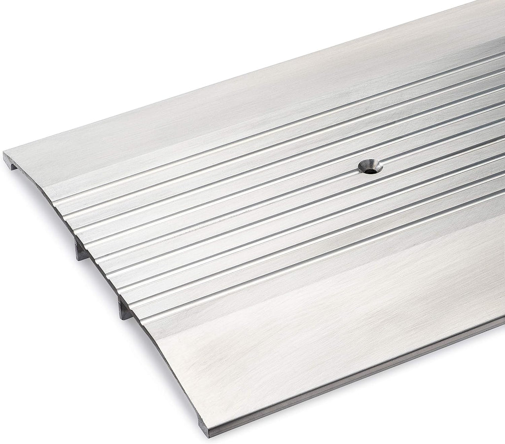 48' X 8' Wide × 1/2' High Heavy‑Duty Corrugated Aluminum Threshold – Pre‑Punched, Includes Screws, ADA‑Compliant, Made in USA
