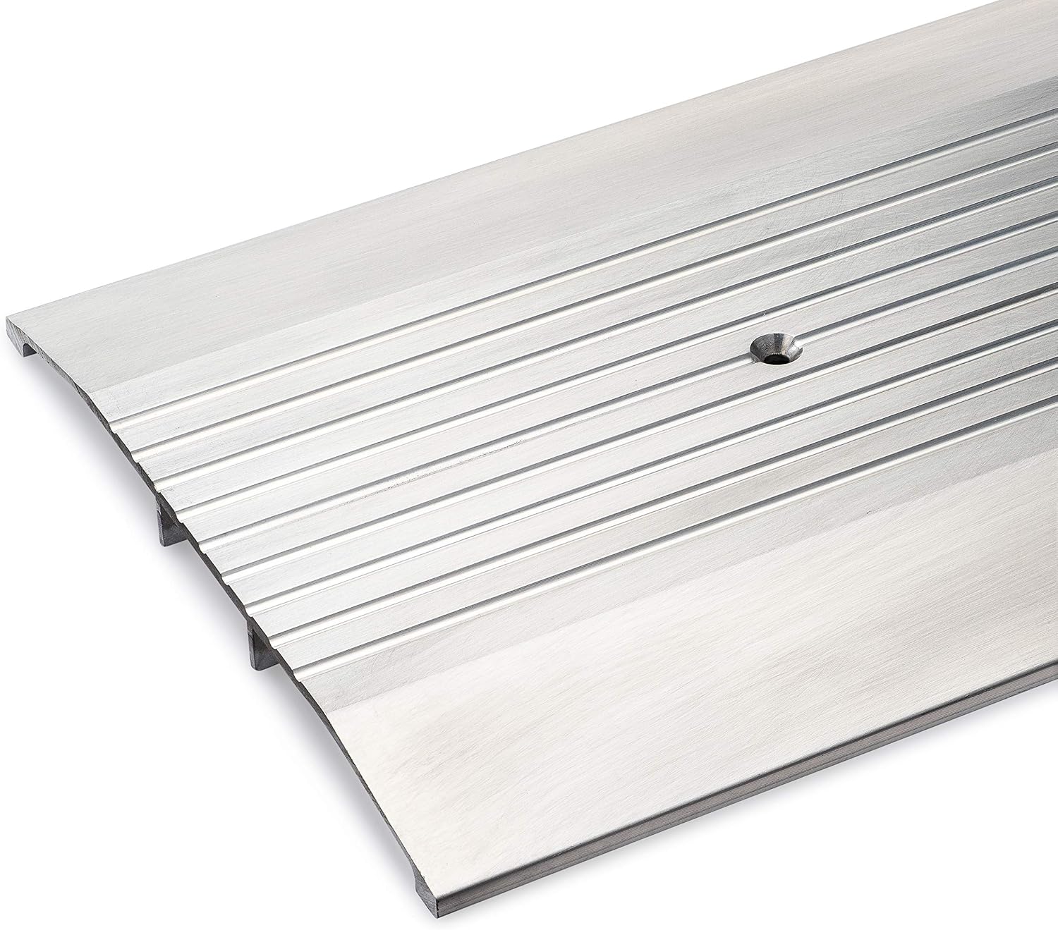 4 FT - 8' Wide x 1/2' High Heavy Duty Corrugated Aluminum Threshold