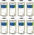 Pentair Pentek ECP5-BB Big Blue Sediment Water Filter, 10-Inch, Whole House Heavy Duty Pleated Cellulose Polyester Replacement Cartridge, 10' x 4.5', White End-Cap, 5 Micron, Pack of 8