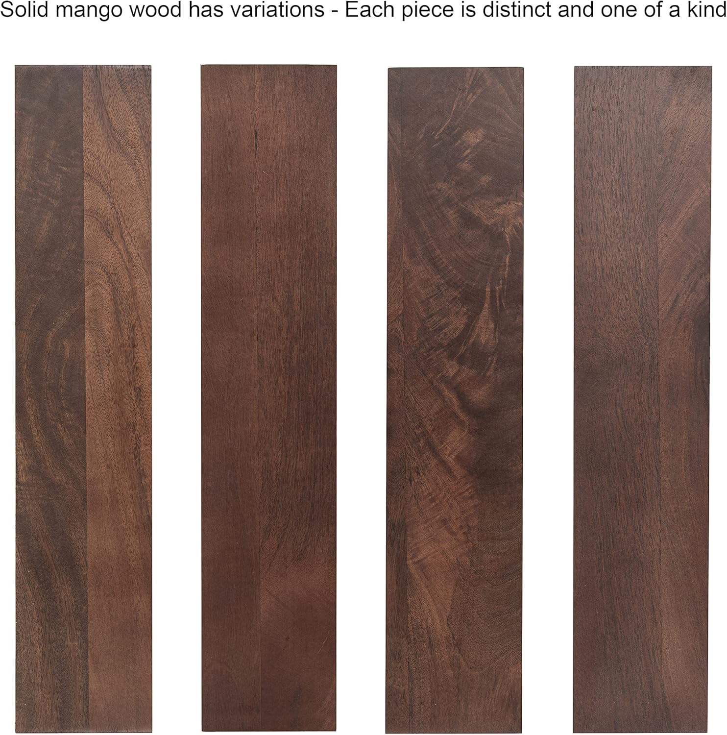Kate and Laurel Dahl Transitional Rectangular Coffee Table; 36 x 20 x 18; Walnut Brown; Modern Rectangle Living Room Table with Solid Mango Wood Construction and Extra Underlying Storage