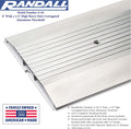 8 FT - 8' Wide x 1/2' High Heavy Duty Corrugated Aluminum Threshold