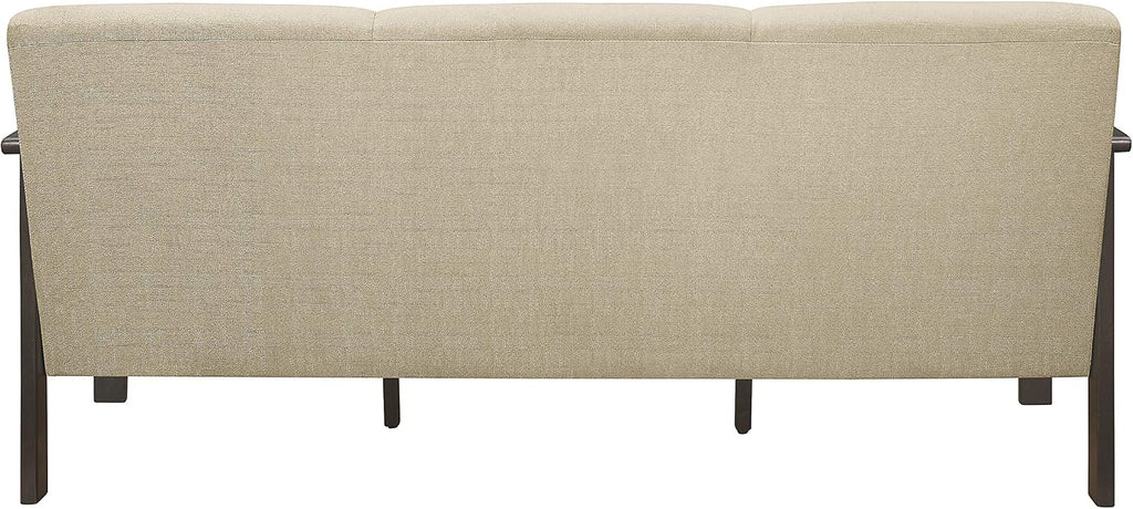 Lexicon Noel 75.5' W Fabric Living Room Sofa Couch, Brown