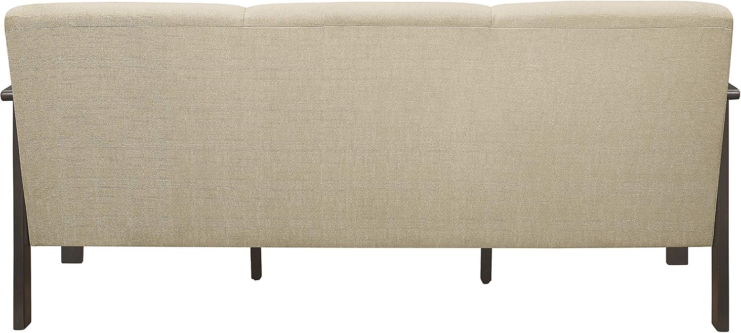 Lexicon Noel 75.5' W Fabric Living Room Sofa Couch, Brown