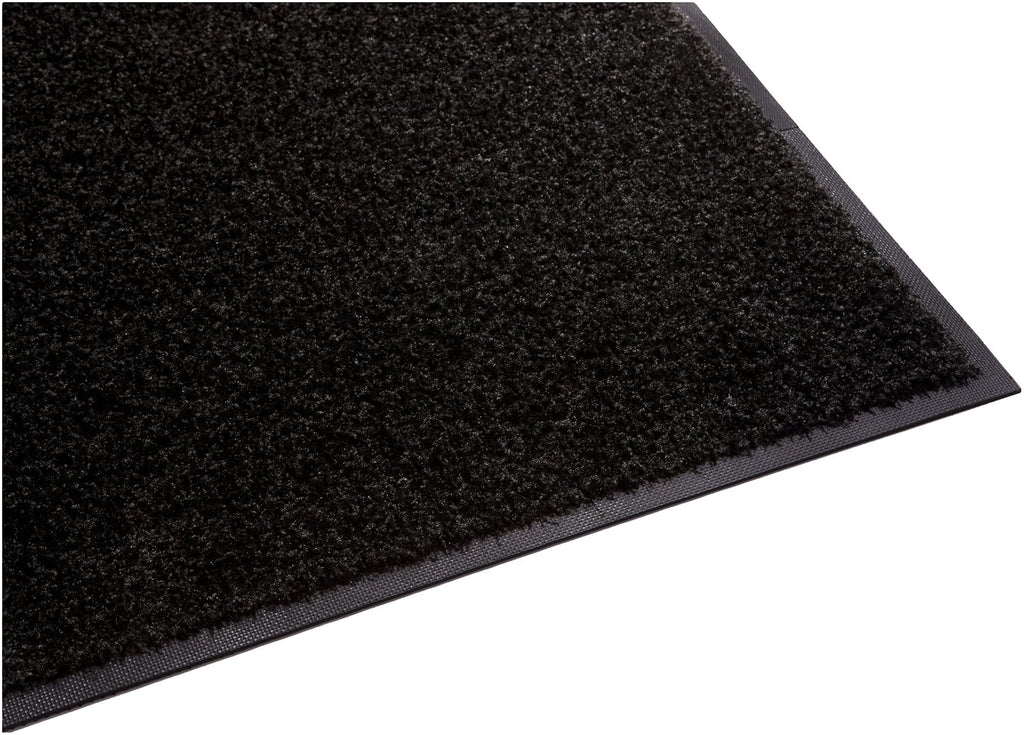 Guardian Platinum Series Indoor Wiper Floor Mat, Rubber with Nylon Carpet, 6'x8', Black